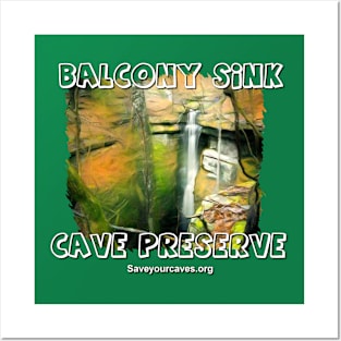 Balcony Sink Cave Preserve Posters and Art